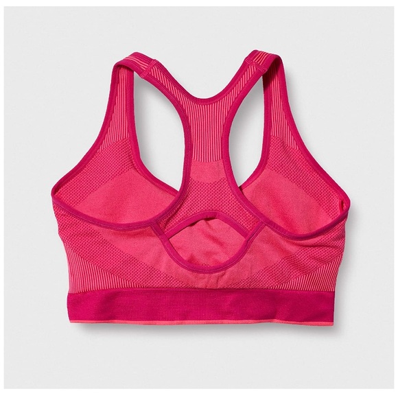 NEW PINK Puma Performance Sports Bra Active Wear - Picture 2 of 4